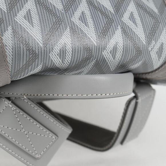 DIOR CD Diamond Backpack Pvc Gray - Picture 8 of 14